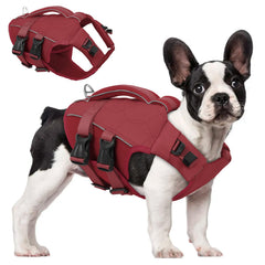 ASENKU veste sauvetage chien poignee secours pour sécurité aquatique
