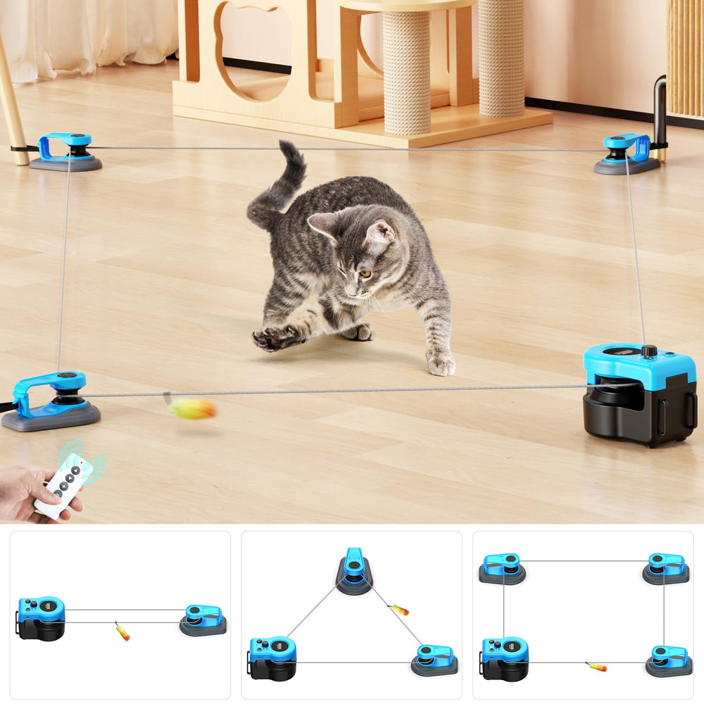 AsFrost chat-jouet-interactif-plume-souris stimule instinct de chasse et curiosité.