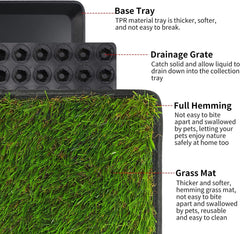 ASKIZ Base durable et tapis-herbe, montage sans outil