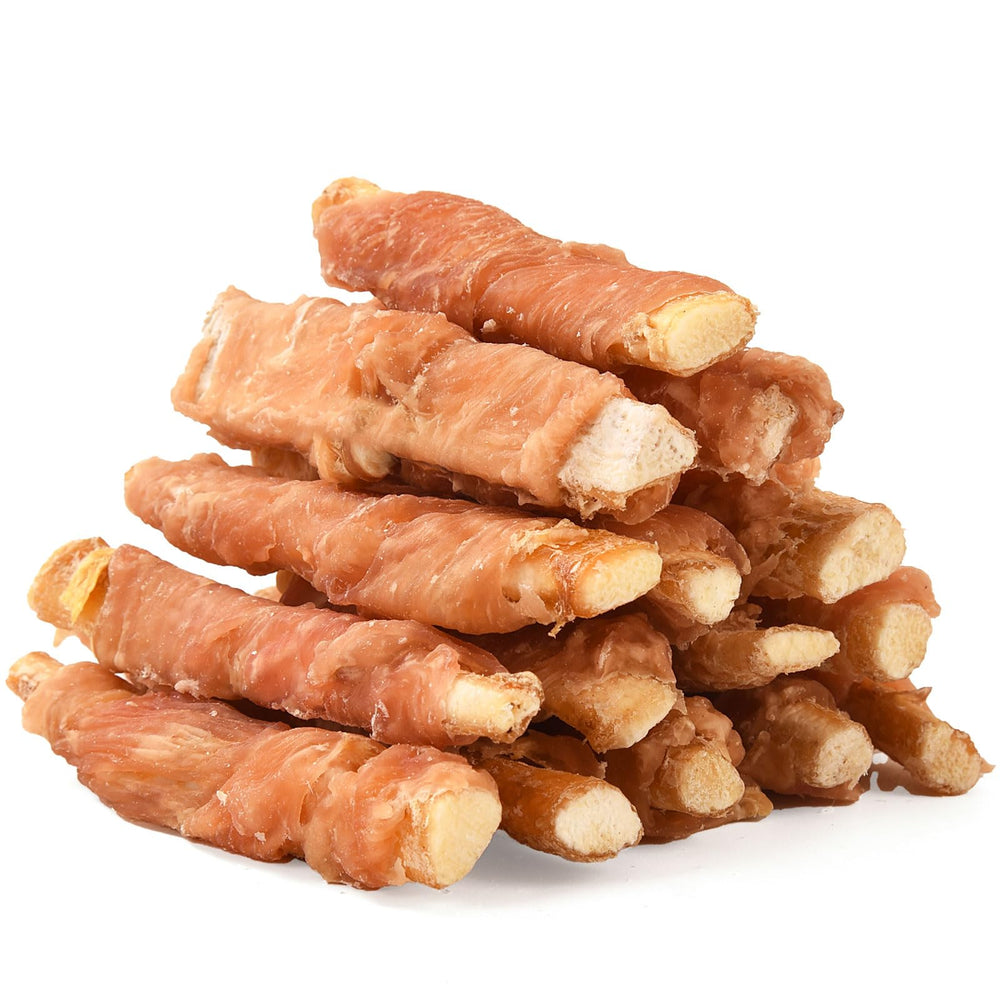 ASMPET friandises poulet-enrobe-cartilage-boeuf : goût savoureux pour récompenser votre chien.