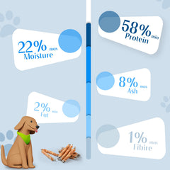 ASMPET protéine poulet morue, friandise nutritive et digestible.
