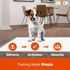 ASPCA tapis d’entraînement chiots au parfum frais, idéal en intérieur pour un espace propre.