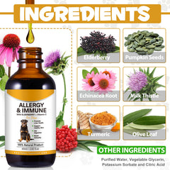 Asusxcli Allergy Relief Drops: application directe dans la bouche du chien, dosage pratique.
