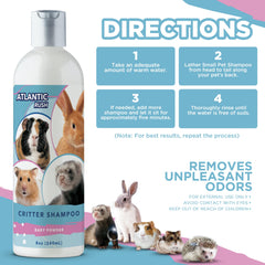 Atlantic Rush Critter Shampoo – application-sans-eau, gain de temps pendant le toilettage.