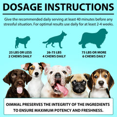 Utilisation quotidienne avant le stress pour soutenir la détente de votre chien.