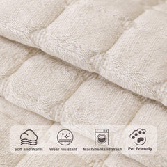 Housse Aucrovee velours lavable en machine, entretien facile