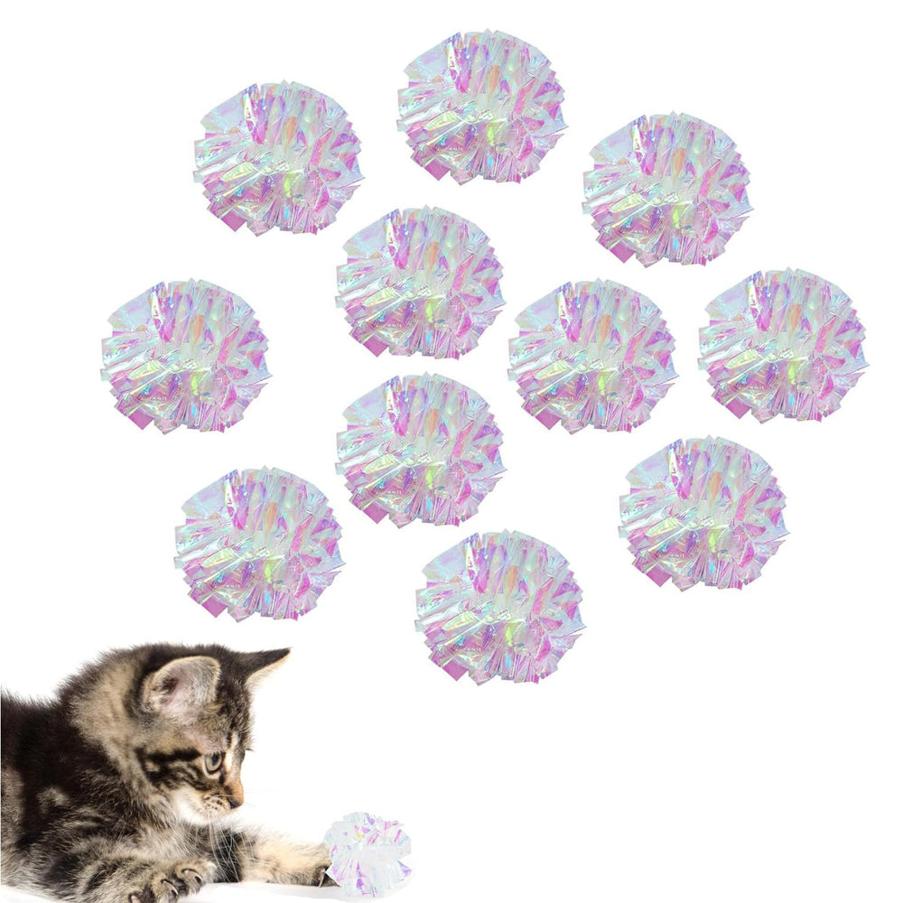 AUEAR boules crinkle 2 pouces, lot de 20, parfaites pour le jeu actif du chat