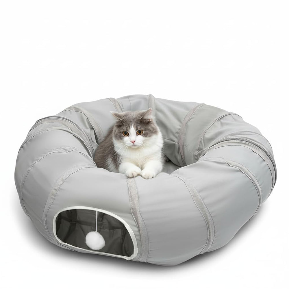AUOON tunnel-chat-nid-donut: repos douillet pour chats d'intérieur.