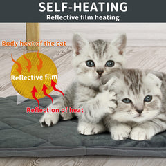 Tapis thermique AUPETEK en peluche, surface douce pour se blottir.