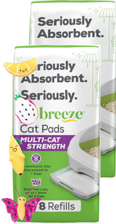 Aurora Pet Tidy Cat Breeze: coussinets absorbants pour plusieurs chats, absorption efficace.