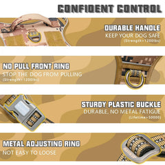 AUROTH harnais chien système MOLLE – permet d'emporter des accessoires.