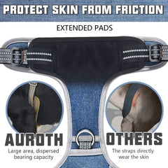 AUROTH harnais tactique avec coutures renforcées et renforcement durable