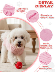 Pull-chien tricot col roulé AURUZA, confort et look hivernal.