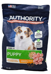 Authority chiot poulet et riz, sac 6 livres, démarrage pratique et savoureux.