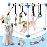 Autyomo Puppy Play Gym cadre PVC robuste pour chiots actifs.
