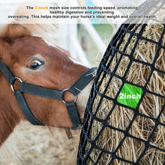 Grilles 2 pouces du filet de foin Avoirdus pour une alimentation maîtrisée.