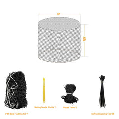 Avoirdus filet de foin, tricot 12 brins, solide et durable.