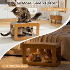 Avont grattoir-chat-face-inferieure, autre surface durable pour griffage.