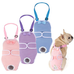 Avont couches chien frenchie pack rose – protection pratique et ajustable.
