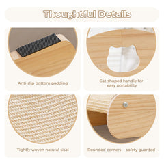 Grattoir sisal naturel Avont en détail, surface résistante et pratique.