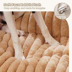 Avont tapis-chien avec bords surélevés offrant un soutien confortable.