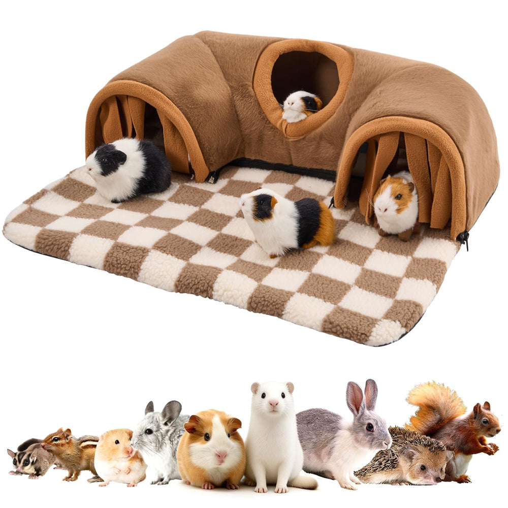 Cachette-tunnel Avont pour cochon-d-inde grande taille, acces facile et confort.