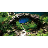 AWERT fond d'aquarium pierre et arche, profondeur visuelle pour vos poissons