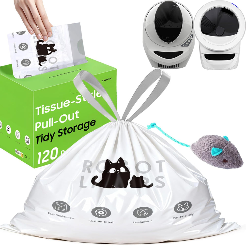 AWoHH sac-litière robot 5/4/3 – ouverture pratique pour remplissage