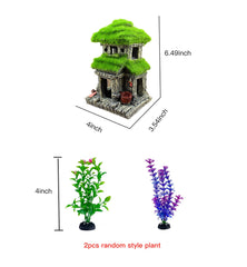 Plantes artificielles 4 pouces AWXZOM, ajout de couleur et cachettes durables.