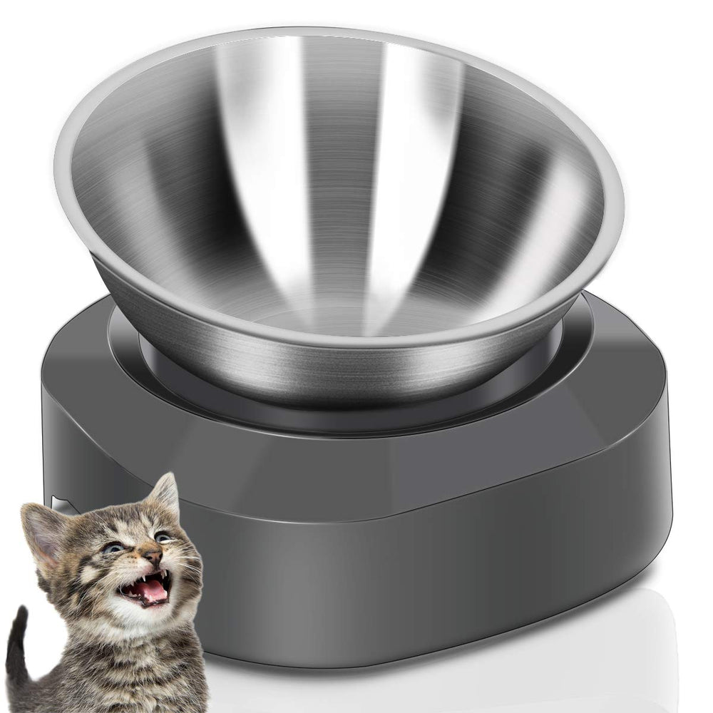 AYADA bol chat surélevé en acier inoxydable pour repas plus confortables