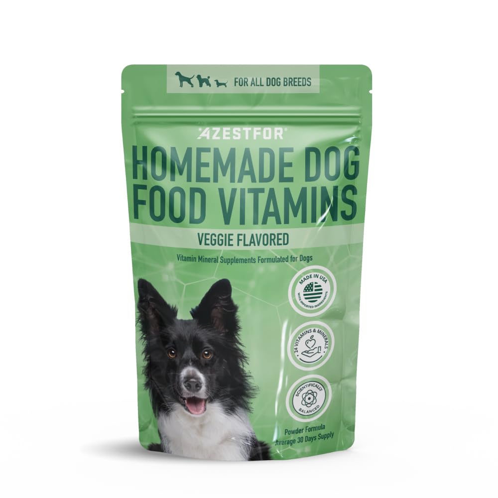 Azestfor poudre pré-mix pour nourriture maison chien, nutrition complète facilitée.