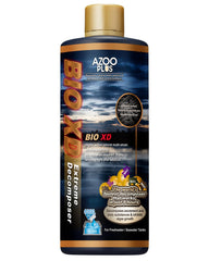 Azoo AZOOPLUS BIO XD, bouteille visible, amélioration potentielle de la clarté de l'eau.