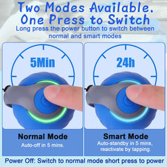 Baborui mode intelligent lumineux, réactivité après contact du chat.