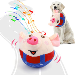 BABORUI jouet cochon rouge sauteur pour chien, stimule l’exercice et l’engagement.