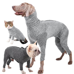 BabyFoxy combinaison récupération chiens gris foncé taille L, protection des plaies.