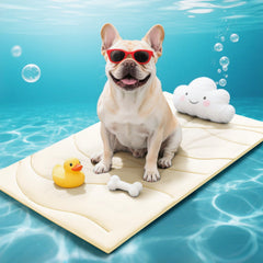 Tapis refroidissant Babygreat pour chiens, confort autonome sans électricité.