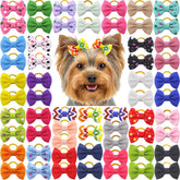 Babymatch noeud-chien-petit rose, accessoire élégant pour chiot, idéal pour promenades et photos.