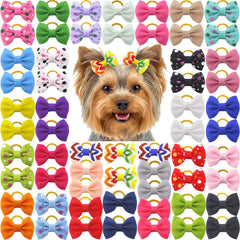 Babymatch noeud-chien-petit rose, accessoire élégant pour chiot, idéal pour promenades et photos.