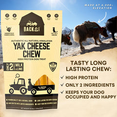Back 40 Dogs - Friandise yak fromage Himalaya, amélioration potentielle de la dentition et haleine.
