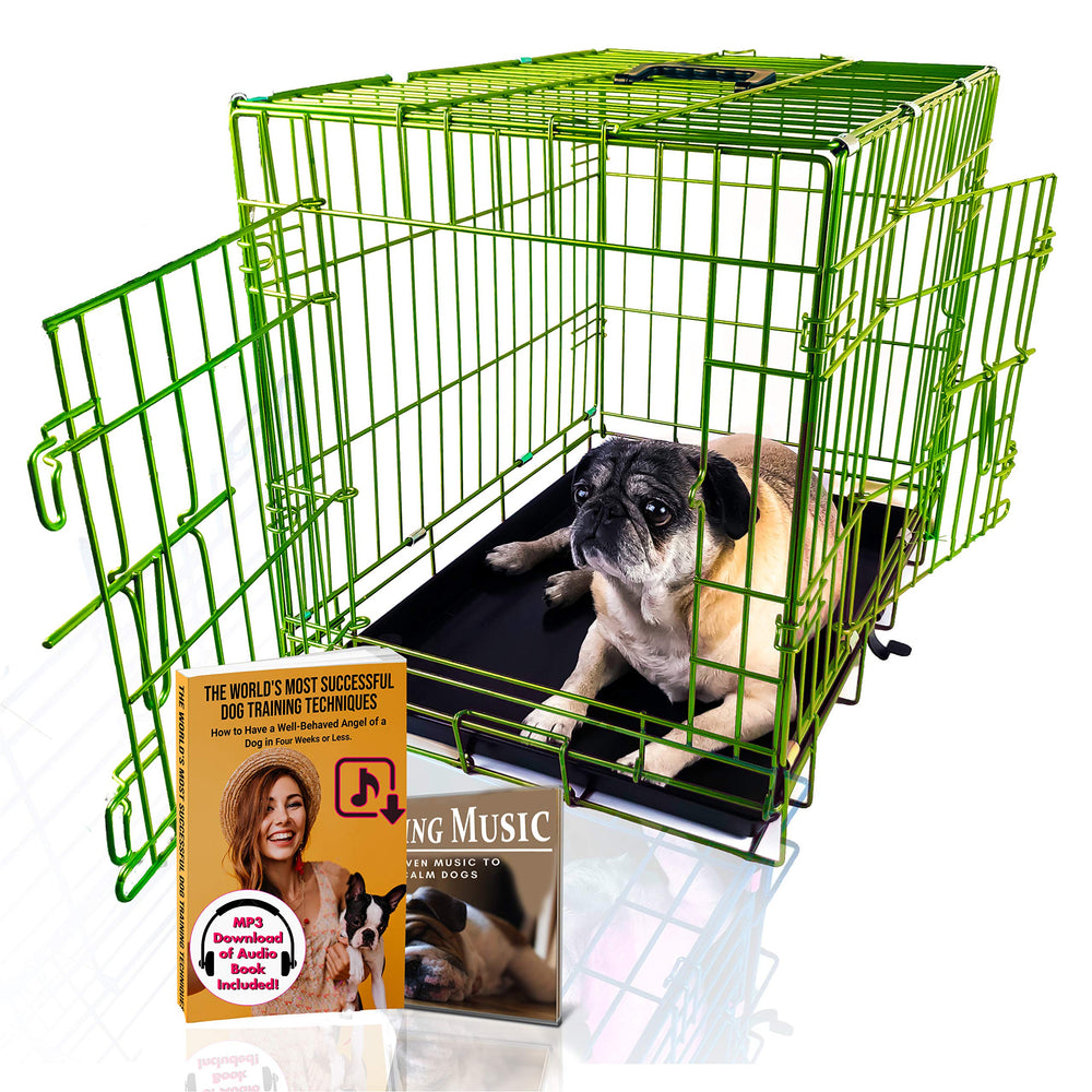 Cage pour chien BACKYARD EXPRESSIONS avec portes doubles pour accès facile et espace sûr.