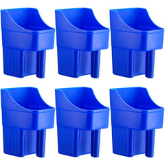 Ensemble Baderke de 6 doseurs d'alimentation bleus, pratique et empilable.