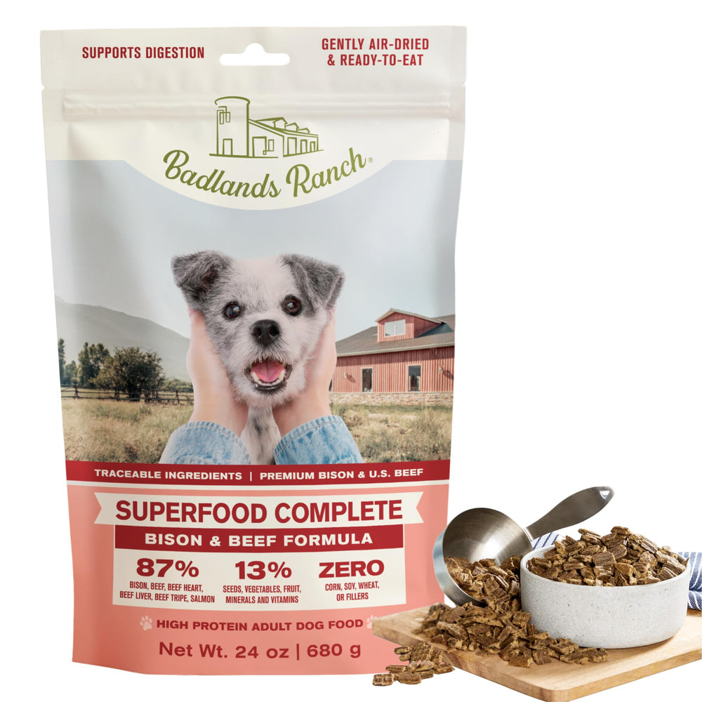 BADLANDS RANCH – Nourriture chien sechee sac : pratique et sans réfrigération.