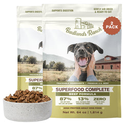 Badlands Ranch Paquet Alimentation Chien Boeuf Air-Seche prêt à l'emploi