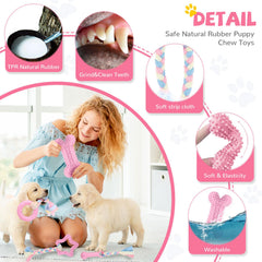 BAEJMJK corde-jouet-rose-1: corde robuste pour jeux interactifs et dentition.