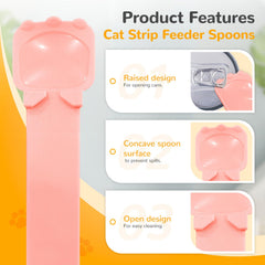 BAEJMJK cuillère-chat ergonomique pour prise en main confortable.