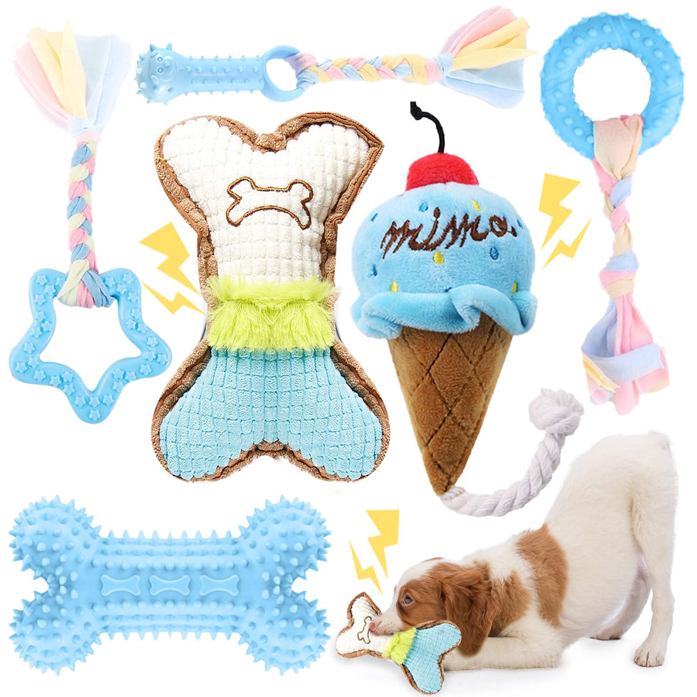 BAEJMJK os dentition bleu pour petit chien, favorise nettoyage des dents pendant le jeu