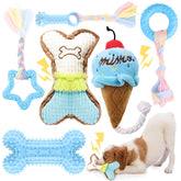 BAEJMJK os dentition bleu pour petit chien, favorise nettoyage des dents pendant le jeu