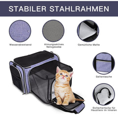 BAGLHER Sac chat extensible 3 côtés – espace supplémentaire en voyage.