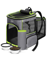 Sac de transport BAGLHER pour chien gris avec roulettes, pour déplacements faciles.