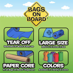 Bags on Board bleu classique sans parfum et pratiques